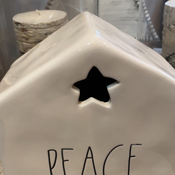 Rae Dunn  “Peace” Ceramic Candle Holder. - Picture 3 of 6